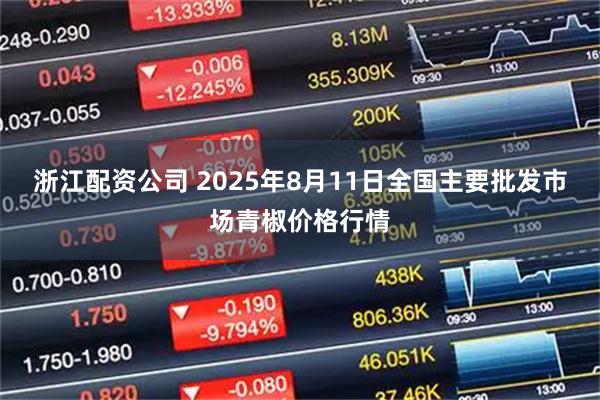 浙江配资公司 2025年8月11日全国主要批发市场青椒价格行情
