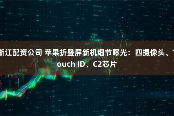 浙江配资公司 苹果折叠屏新机细节曝光：四摄像头、Touch ID、C2芯片